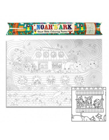 NOAH'S ARK - GIANT BIBLE COLOURING POSTER